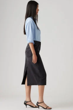 Levi's Falda vaquera HR Back Slit Levis® Negro Clearance