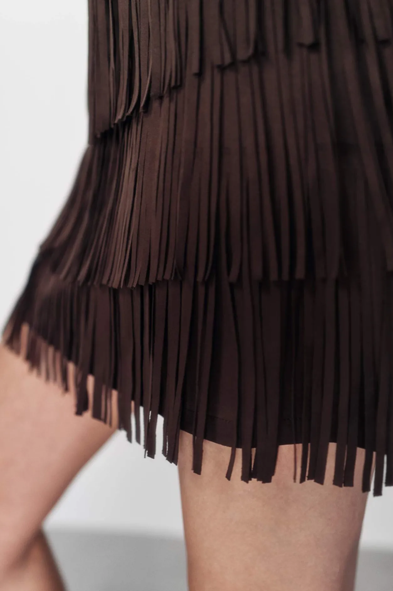 High Spirits Falda Velvet marrón Sale