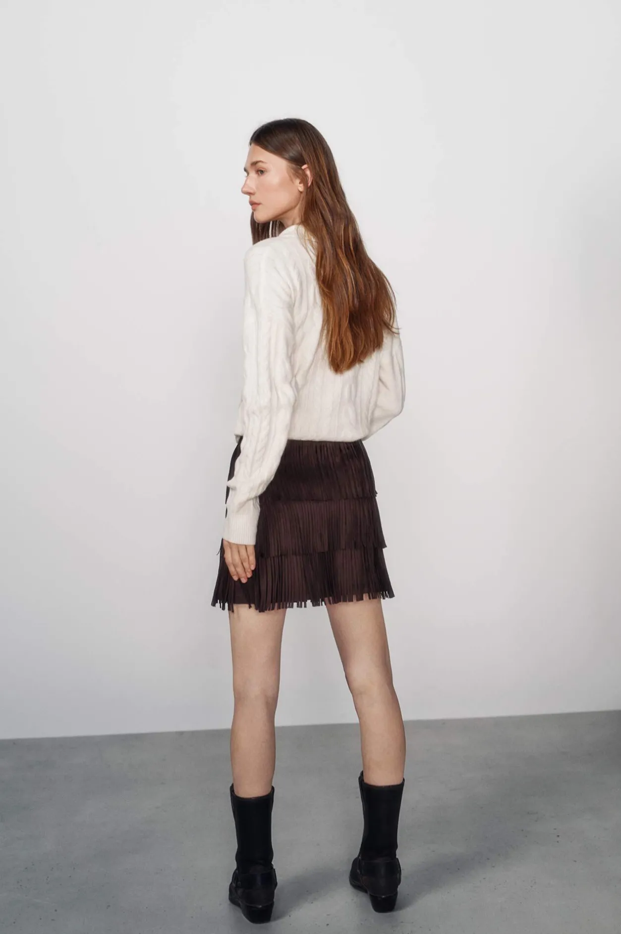 High Spirits Falda Velvet marrón Sale