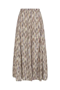Cortefiel Falda vuelo estampada Multicolor