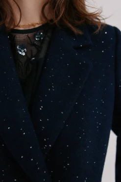 Hoss Intropia Farah. Abrigo cruzado Azul marino Best