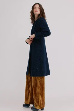 Hoss Intropia Farah. Abrigo cruzado Azul marino Best