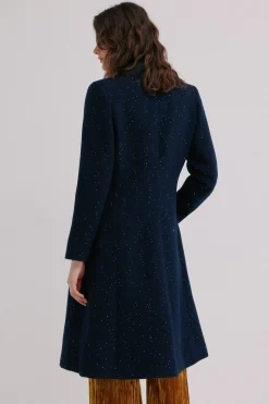 Hoss Intropia Farah. Abrigo cruzado Azul marino Best