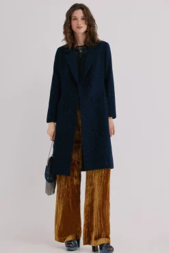 Hoss Intropia Farah. Abrigo cruzado Azul marino Best