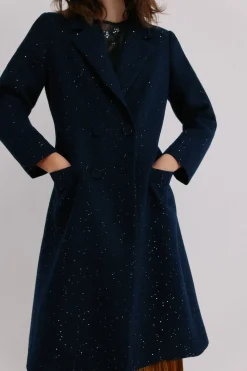 Hoss Intropia Farah. Abrigo cruzado Azul marino Best