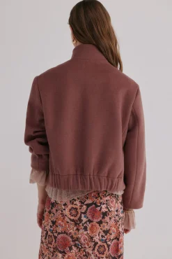 Hoss Intropia Federica. Abrigo corto Rosa Outlet