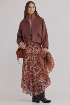 Hoss Intropia Federica. Abrigo corto Rosa Outlet