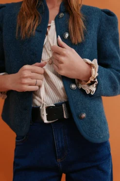 Hoss Intropia Fernanda. Abrigo estilo austriaca Azul Online