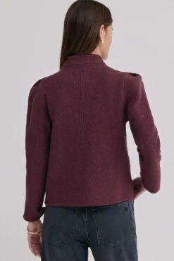 Hoss Intropia Fernanda. Abrigo estilo austriaca Granate New