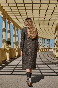 Hoss Intropia Fiorella. Levita jacquard Gris oscuro Online