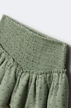 Springfield Kids Flada corta con volantes niña verde Hot