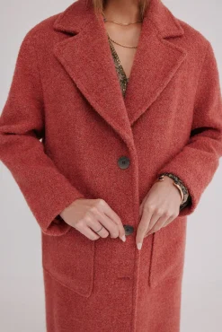 Hoss Intropia Flora. Abrigo con bolsillos Rosa Best