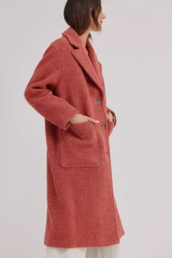 Hoss Intropia Flora. Abrigo con bolsillos Rosa Best