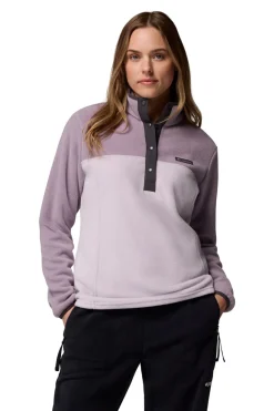 Columbia Forro polar con cierre medio morado/lila Sale
