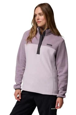 Columbia Forro polar con cierre medio morado/lila Sale