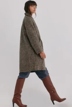 Hoss Intropia Fátima. Abrigo con solapa Marfil Best