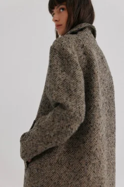 Hoss Intropia Fátima. Abrigo con solapa Marfil Best