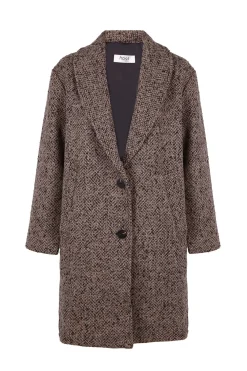 Hoss Intropia Fátima. Abrigo con solapa Marfil Best