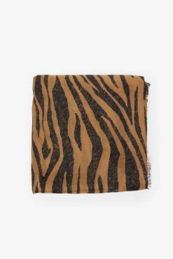 Cortefiel Fular con estampado de cebra Estampado marr&oacute;n Sale