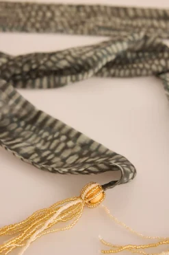 Slowlove Fular corbatero abalorios Verde Outlet