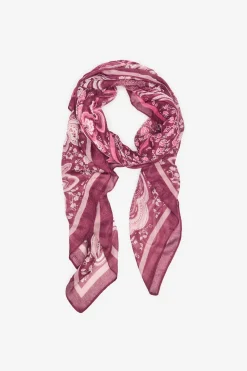 Cortefiel Fular estampado étnico Morado