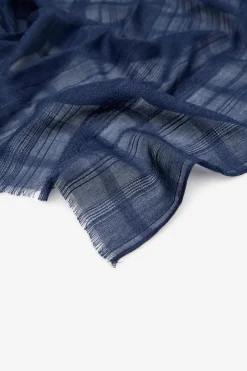 Cortefiel Fular estructura lurex Azul marino New