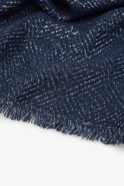 Cortefiel Fular estructura lurex Azul marino Hot