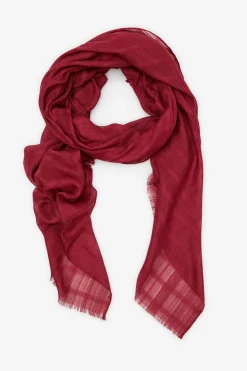 Cortefiel Fular estructura lurex Granate Online