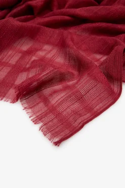 Cortefiel Fular estructura lurex Granate Online