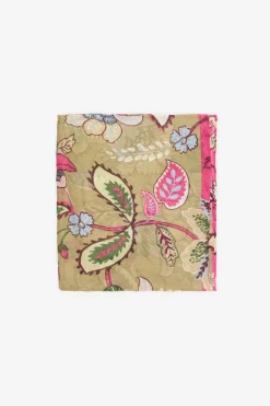 Cortefiel Fular flores Verde Clearance