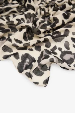 Cortefiel Fular leopardo Estampado blanco Outlet