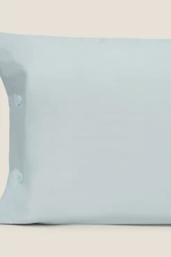 Textura Funda almohada algodón orgánico. Cama 135-140cm. turquesa