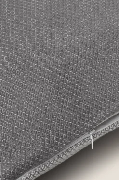 Textura Funda cojín algodón bicolor 45x45cm. gris Hot