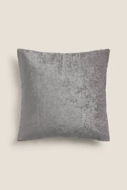 Textura Funda cojín terciopelo algodón 45x45cm. gris Online