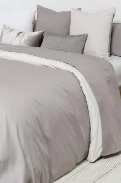 Textura Funda nórdica algodón percal reversible. Cama 180-200cm. gris Discount