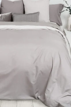 Textura Funda nórdica algodón percal reversible. Cama 180-200cm. gris Discount