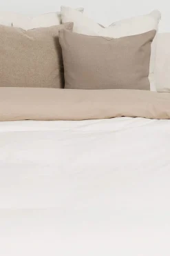 Textura Funda nórdica algodón percal reversible. Cama 150-160cm. beige