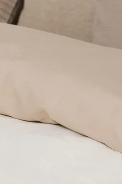 Textura Funda nórdica algodón percal reversible. Cama 150-160cm. beige