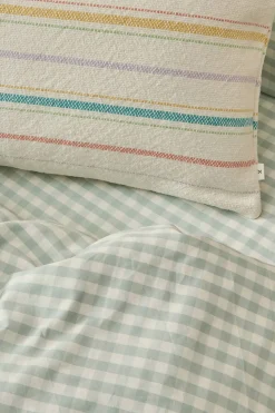 Textura Funda nórdica de cuadros vichy turquesa