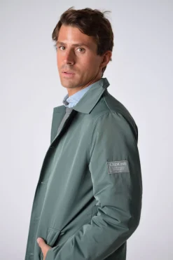 Cloking Gabardina Verde Outlet