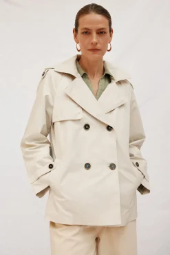 Cortefiel Gabardina corta con vuelo Arena Online