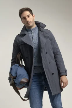 PuroEGO Gabardina impermeable Azul marino Best