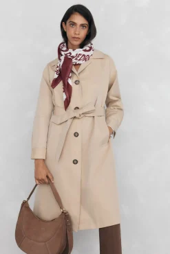 Pedro del Hierro Gabardina larga Beige Best