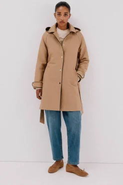 Cortefiel Gabardina satinada capucha desmontable Arena Hot