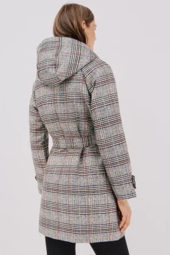 Cortefiel Gabardina satinada capucha desmontable Multicolor