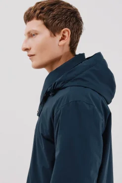 Cortefiel Gabardina técnica Azul marino Clearance