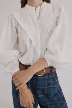 Hoss Intropia Gael. Blusa bordada Marfil Hot