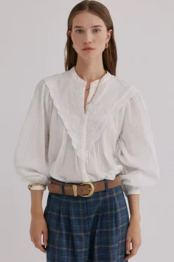 Hoss Intropia Gael. Blusa bordada Marfil Hot