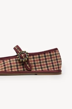 Hoss Intropia Gala. Venecianas de terciopelo de cuadros Granate Best