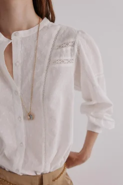 Hoss Intropia Genevieve. Blusa romántica Marfil Hot